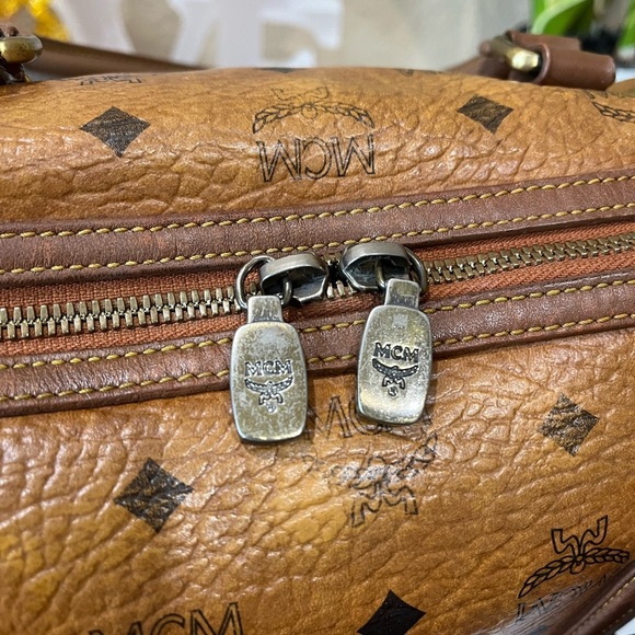 MCM SMALL COGNAC VISETOS HANDBAG - Picture 7 of 16